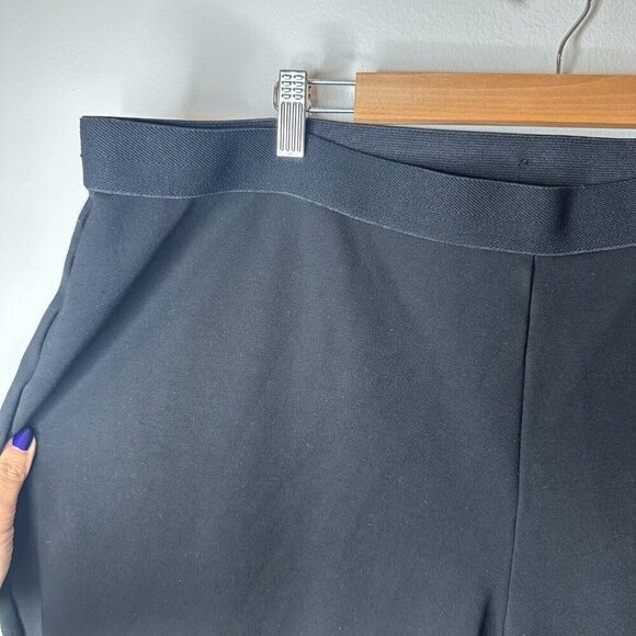 Talbots Pants Womens 24W Black Ponte Skinny Pull‎ On Mid Rise Stretch Straight - Picture 3 of 12